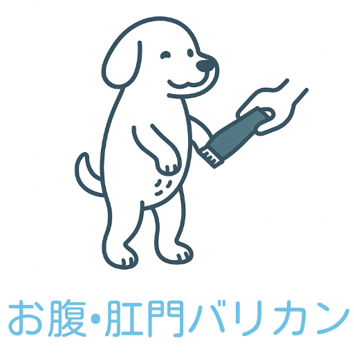 沖縄県宜野湾市のトリミングサロン&ペットホテルいぬおふろの腹バリカン